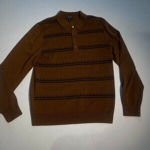 Todd Snyder Medium Wool Polo Brown Classic
